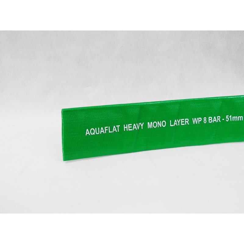 waterslang plat pvc groen