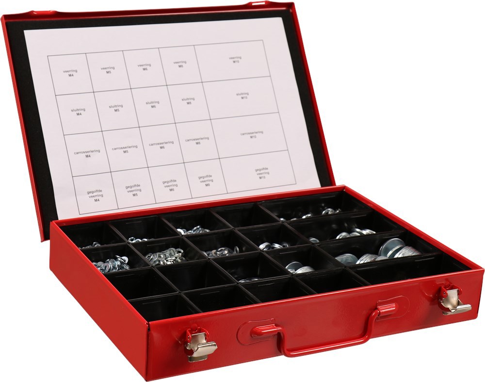 assortimentskoffer metaal rood kelfort-3