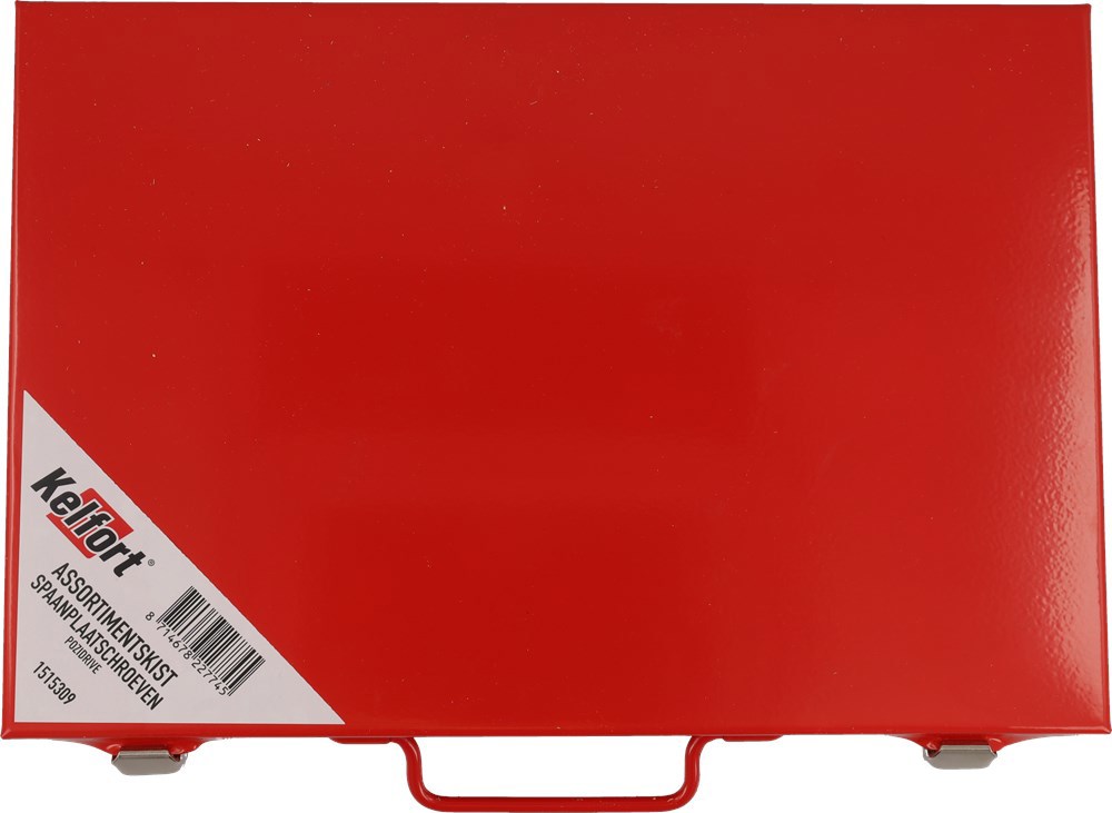 assortimentskoffer metaal rood kelfort