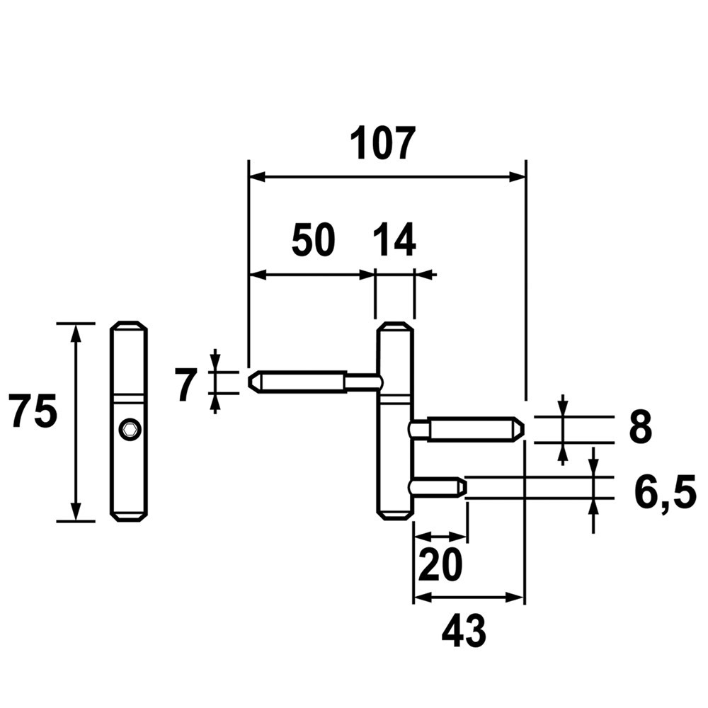 inboorpaumelle vernikkeld axa-3