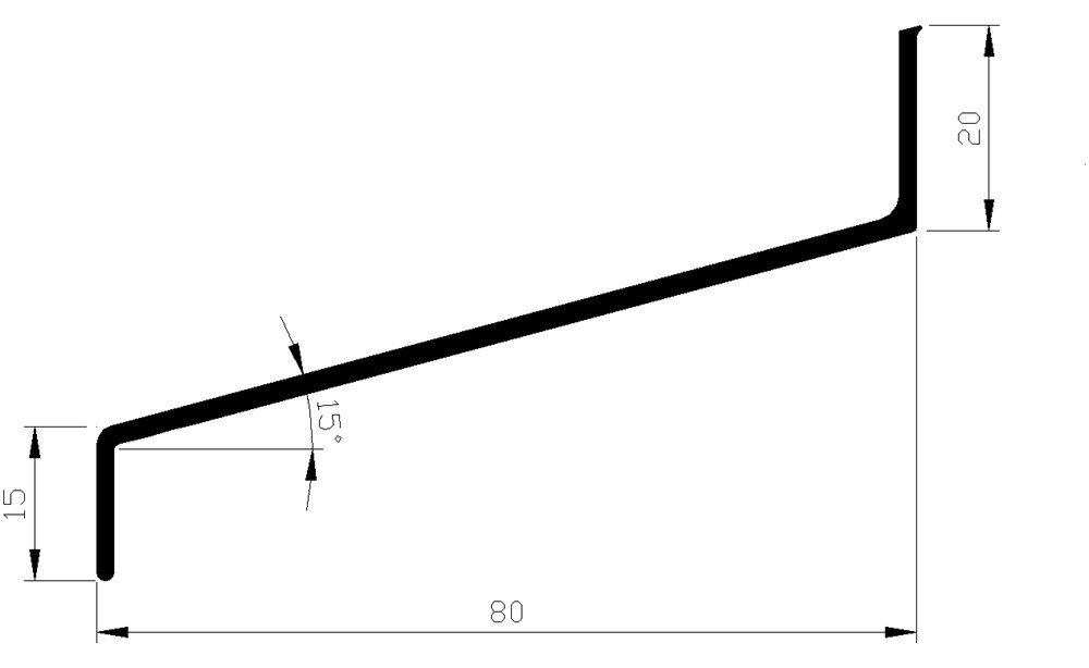 waterslagprofiel aluminium brute