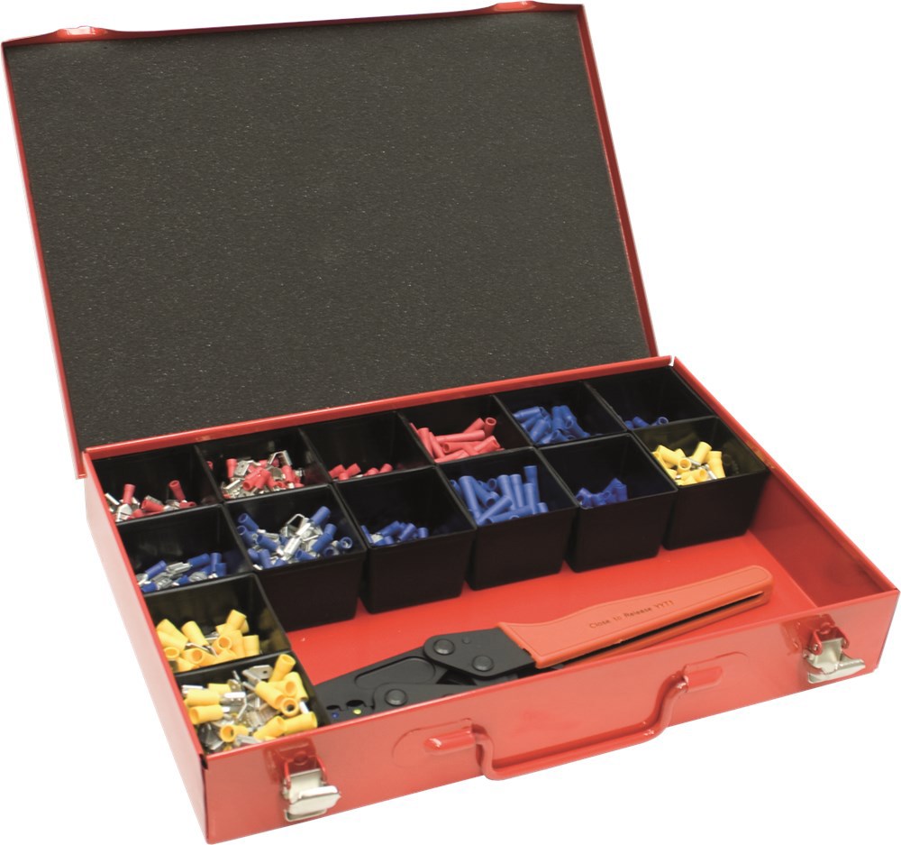 assortimentskoffer metaal rood kelfort