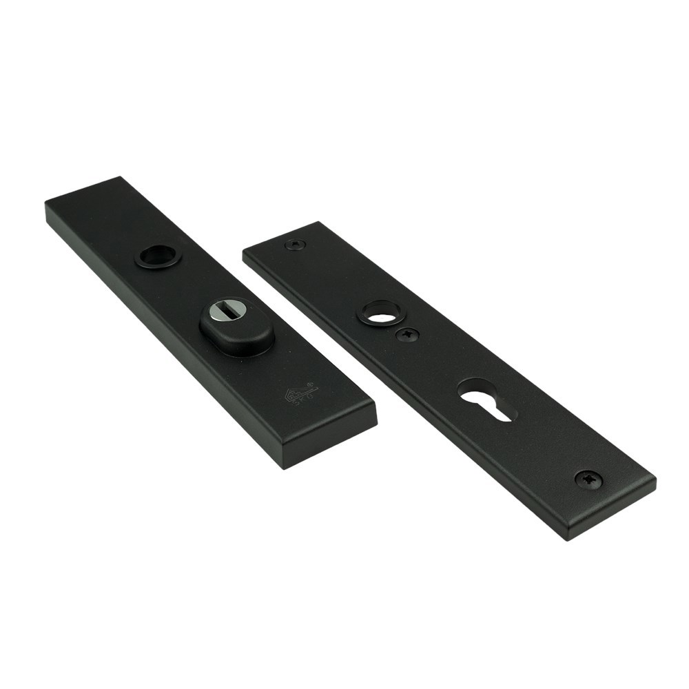 veiligheidslangschild alu matzwart oxloc