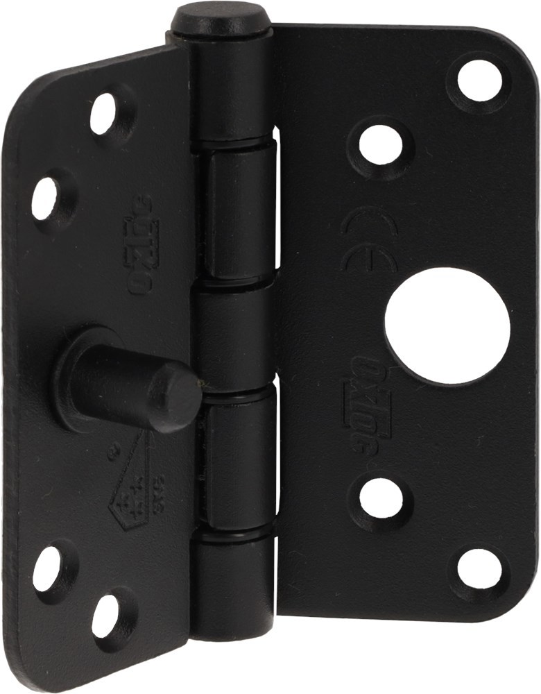 vh-glijlagerscharnier mat zwart oxloc