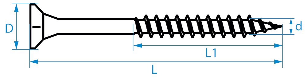 spaanplaatschroef verzinkt basicpro-5