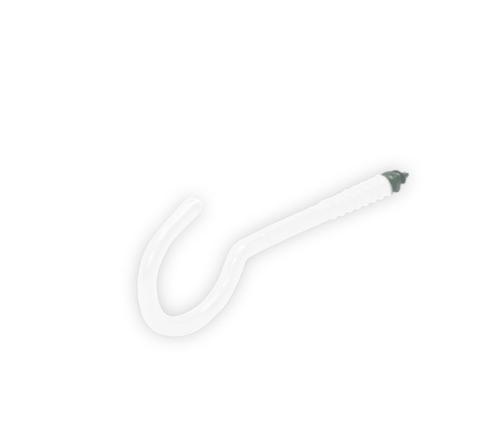 schroefhaak houtdraad wit epw