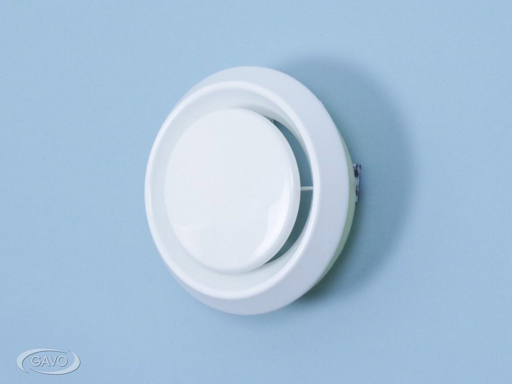 luchtventiel kunststof wit